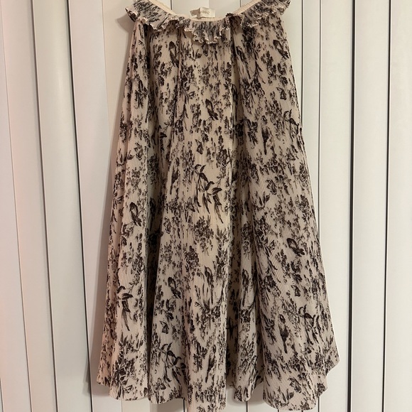 ZIMMERMANN  Wild Botanica Floral-Print Plissé-Crepe Midi Skirt - Ivory - Picture 3 of 6